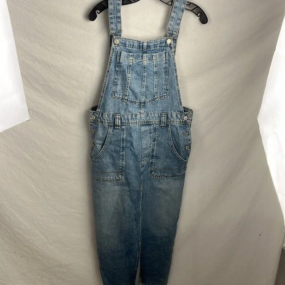 We the free Denim skirt Overalls small Bardot - Picture 6 of 10